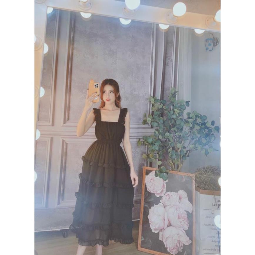 Đầm maxi cánh tiên phối tầng | BigBuy360 - bigbuy360.vn