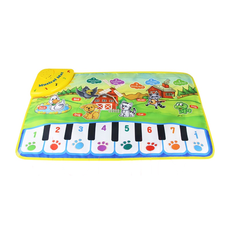 Coolplay Thảm âm nhạc kiểu dáng đàn piano xinh xắn cho các bé