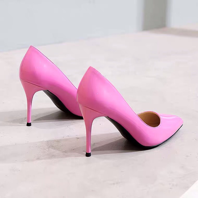 GIÀY CAO GÓT SIZE NHỎ 30 31 32 DA BÓNG MỀM DÁNG BASIC