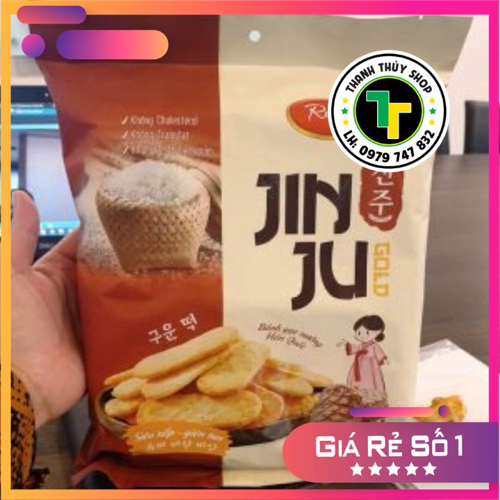 Bánh gạo Jinju Hàn Quốc vị bò nướng tiêu một nắng mới toanh trên thị trường loại 134g
