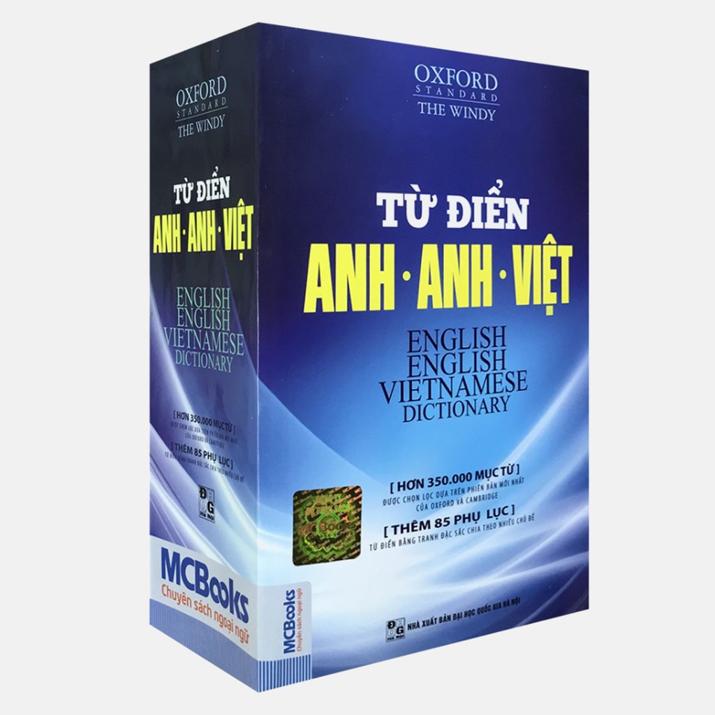 Sách - Từ Điển Anh Anh Việt Phiên Bản Bìa Mềm Màu Đen - Giải Nghĩa Đầy Đủ Ví Dụ Phong Phú