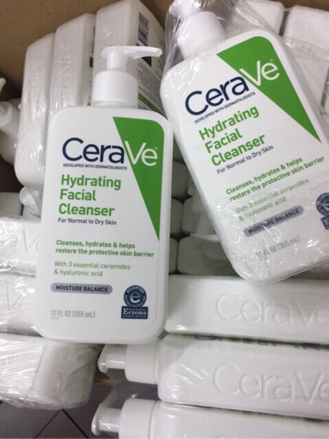 Sữa Rửa Mặt CeraVe Hydrating Cleanser dành cho da khô 355ml - 473ml