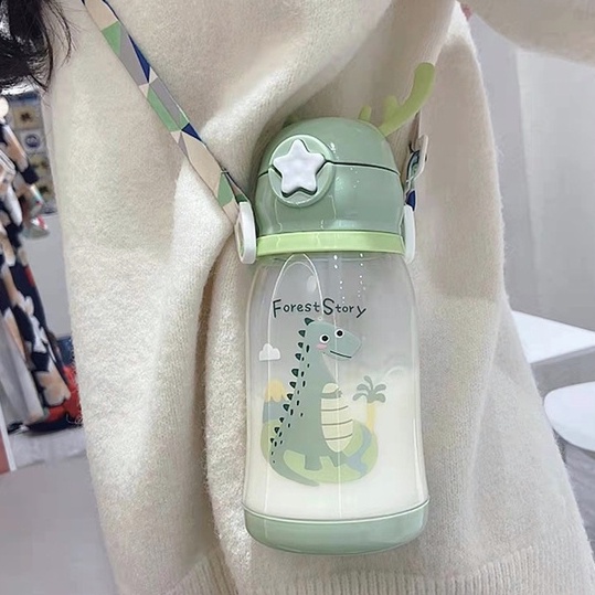 Bình Nước 600ml Hình Sừng Hươu Dễ Thương