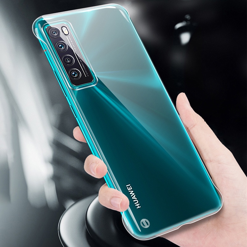 Ốp Điện Thoại PC Cứng Trong Suốt Siêu Mỏng Không Viền Cho Huawei Honor 20 30 50 60 9X Pro V40 X20 X30i Huawei P20 P30 P40 V30 Pro