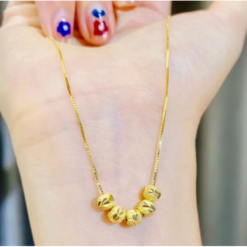 Dây Chuyền Titan Ko Han Rỉ Kiểu 5 Trái Châu TT 4026