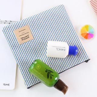 Túi bút vải sọc caro nhiều màu tùy chọn