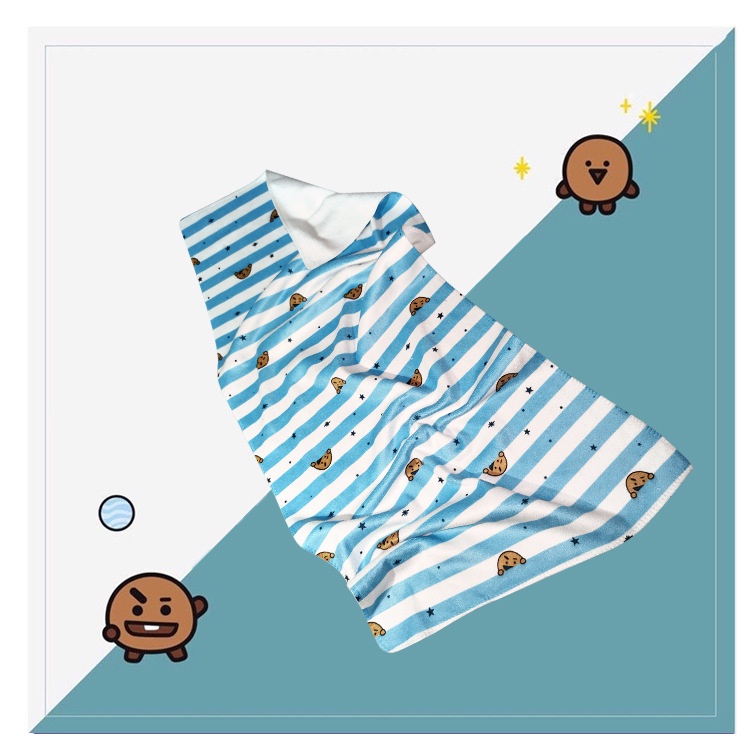 Khăn Lau Mặt In Hình BT21 Dễ Thương