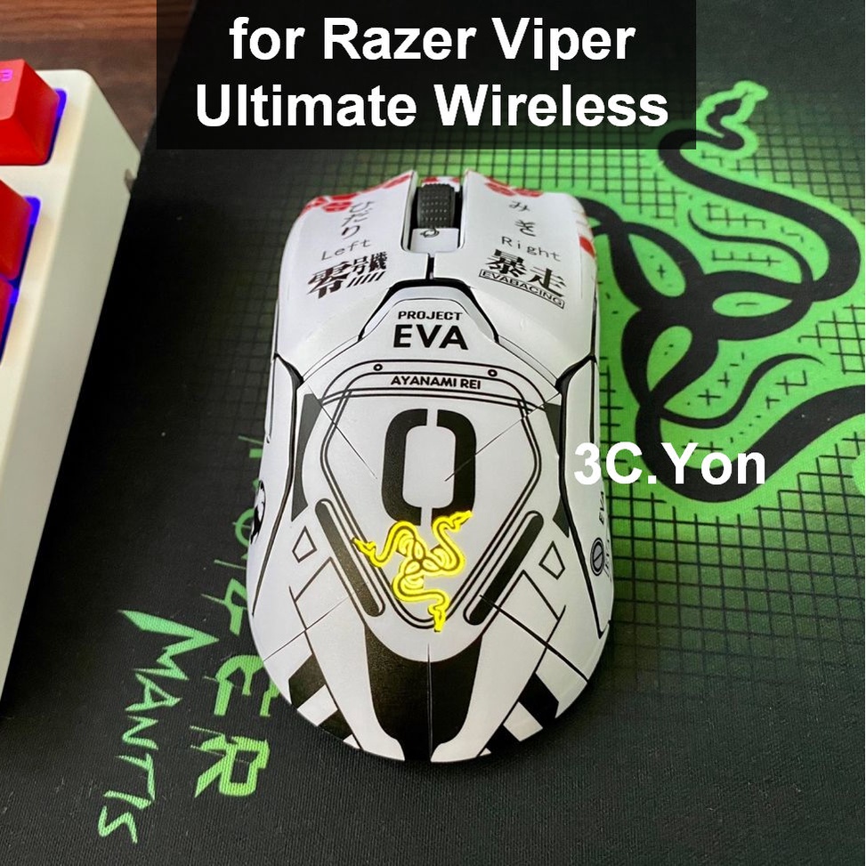 Bộ Miếng Dán Chống Trượt Chống Trầy In Họa Tiết Hoạt Hình Cho Chuột Máy Tính Razer Viper Ultimate