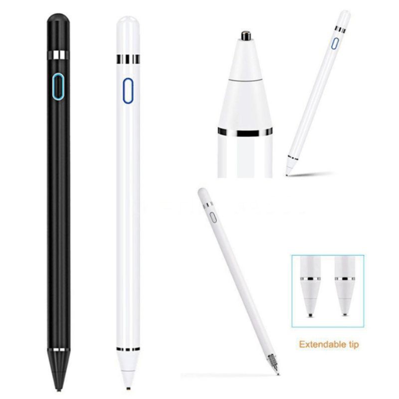 Capacitive Pencil Touch Screen Stylus Pen Paint Micro USB Charging Portable for iPhone iPad iOS Android Phone Windows System Tablet 