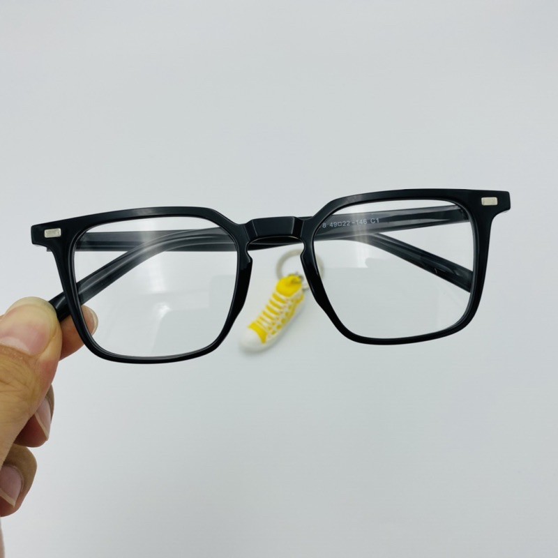 Gọng kính cận nam dáng vuông nhựa dẻo tròng kính meka ngăn ánh sáng xanh có hại