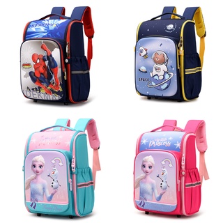 Balo trẻ em chống gù 3D Spiderman, Elsa cho học sinh tiểu học lớp 1-5