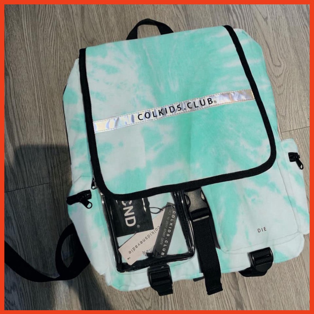 Balo Colkids SS3 Custom Tie dye Mint [ Tặng kèm Full tag + giấy thơm ]