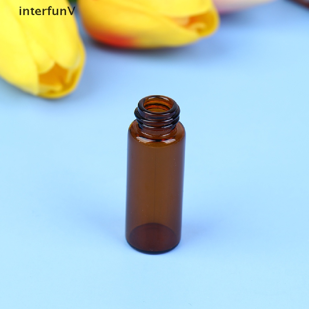 Set 10 Chai Thủy Tinh Đựng Tinh Dầu / Rau Củ 1ml 2ml 3ml 5ml Tiện Dụng