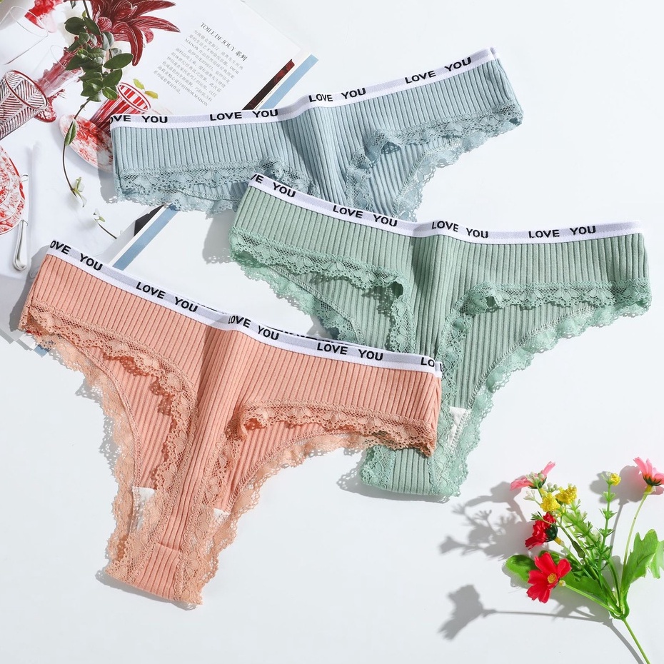 Quần Lót Nữ Phối Ren Gợi Cảm D6001