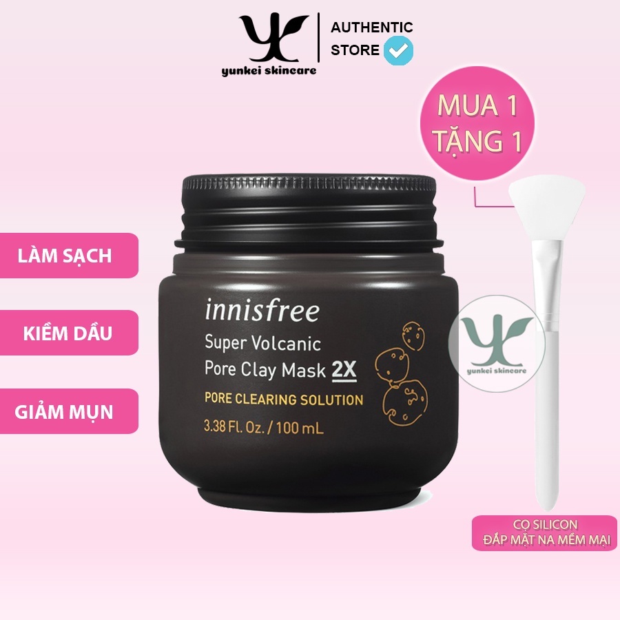 Mặt nạ đất sét Innisfree Super Volcanic Pore Clay Mask 2X 100ml