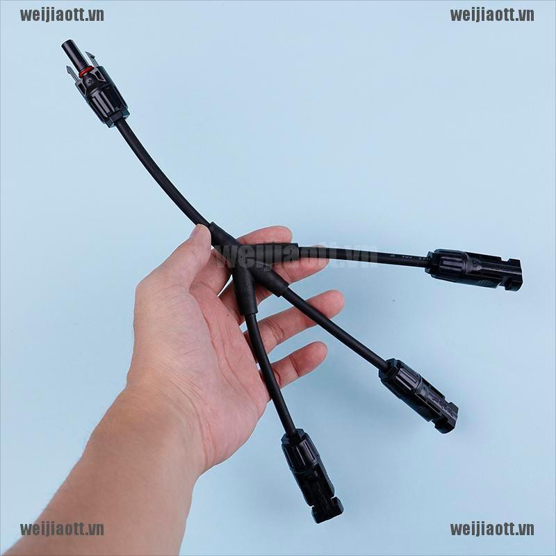 1 Cặp Dây Cáp Nối Tấm Pin Năng Lượng Mặt Trời Hình Chữ Y (1 Đến 3) Mc4