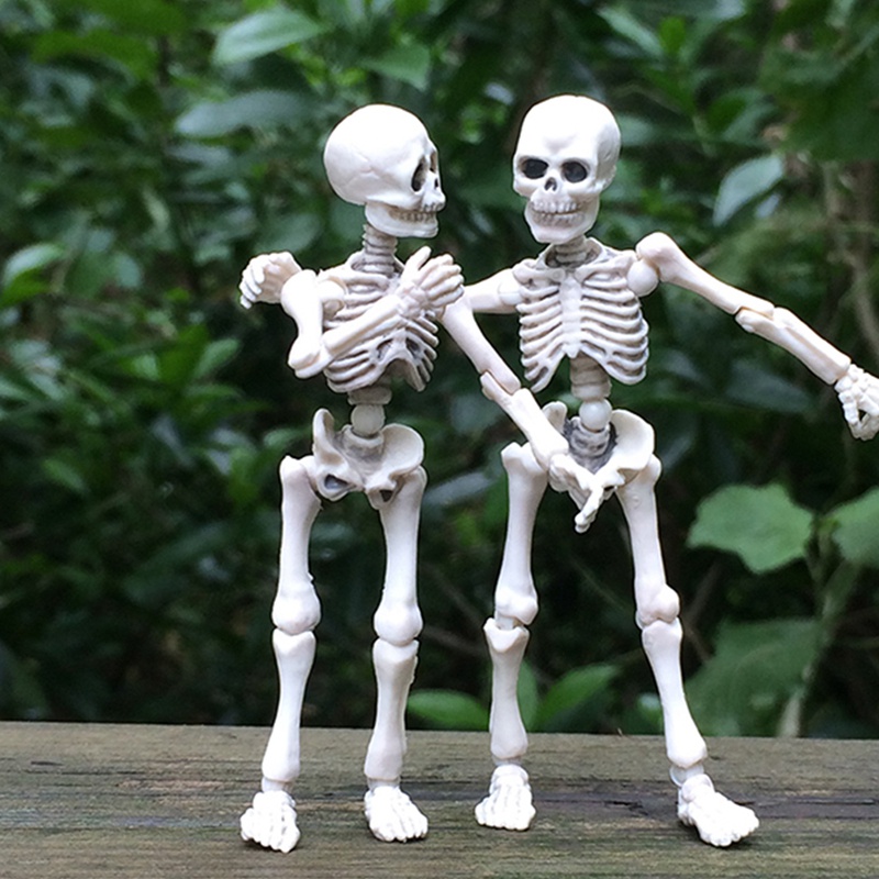Mô Hình Bộ Xương Người Mini Toàn Thân Có Thể Di Chuyển Dùng Hóa Trang Halloween
