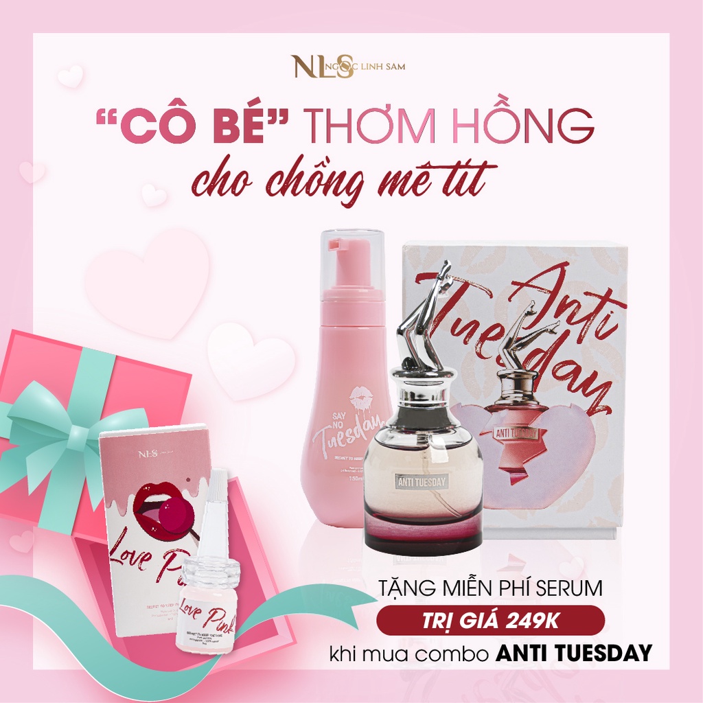 Combo Bộ 3 Sayno, Anti Tuesday Nls, Dung Dịch Vệ Sinh, Xịt Khử Mùi, Serum Làm Hồng