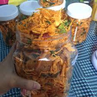[FREESHIP TỪ 150K] 1KG KHÔ GÀ CAY LÁ CHANH SIÊU GIÒN TÚI ZIP BẠC