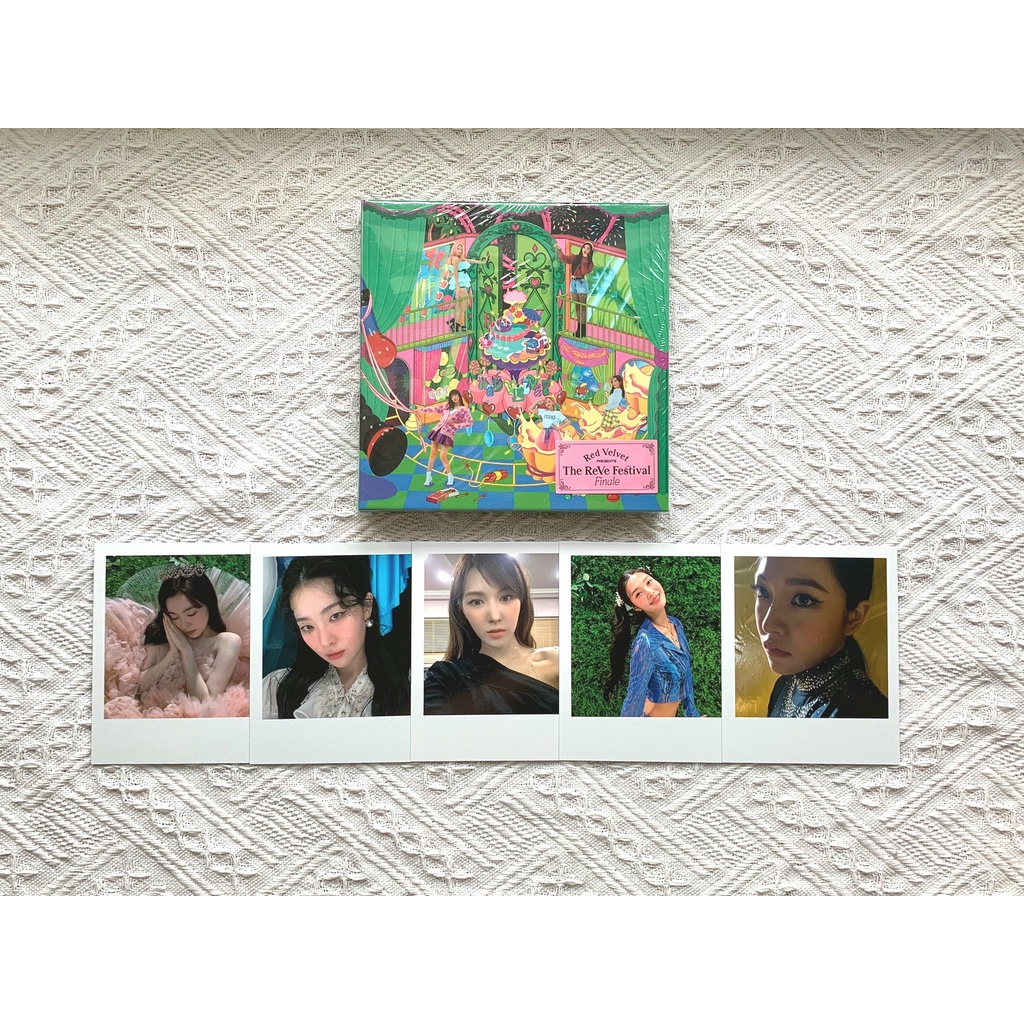Ảnh album photocard Red Velvet scrapbook scrap finale nguyên seal The Reve festival day 3 Irene Seulgi Wendy card