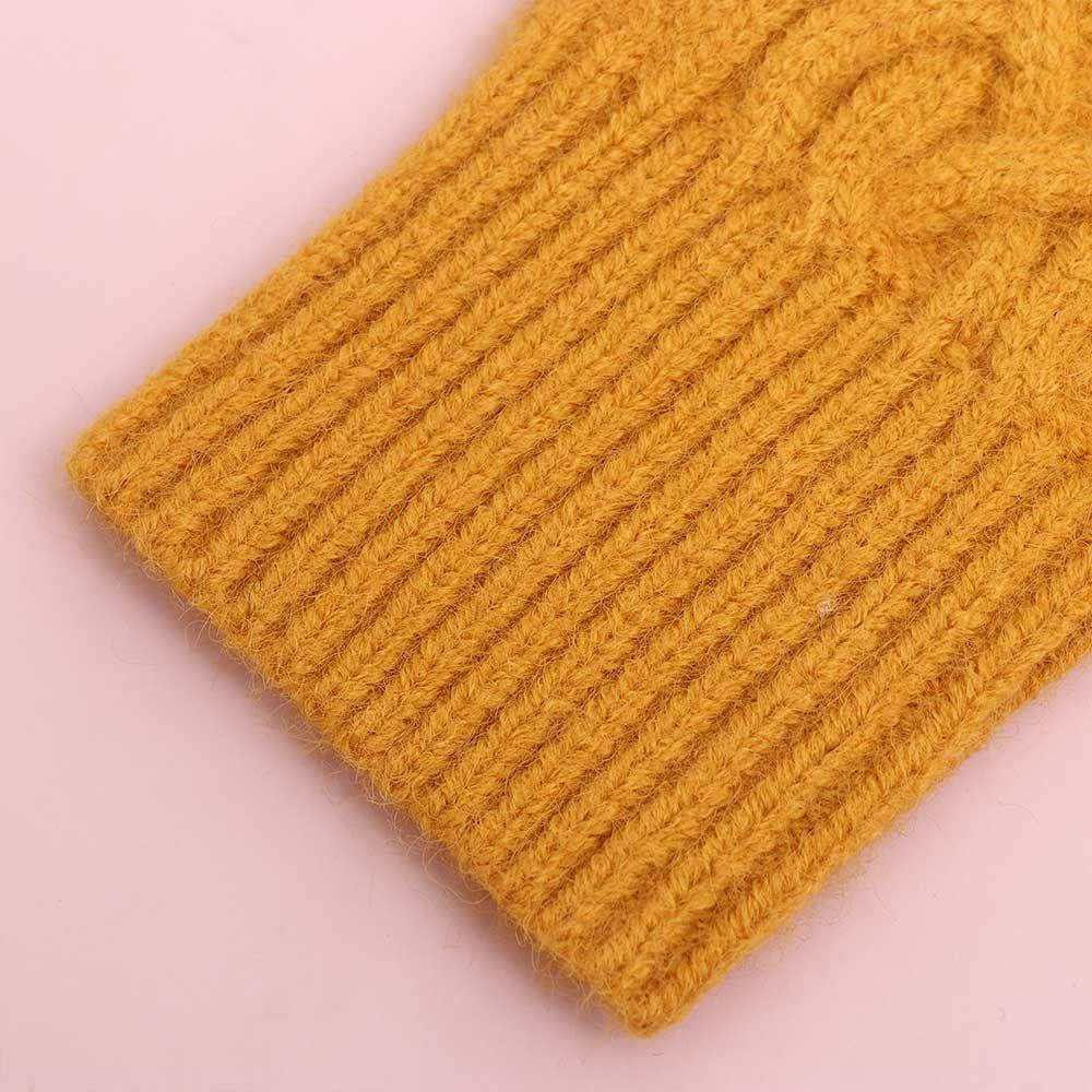 Găng Tay Len Cotton Hở Ngón Màu Sắc Đơn Giản Cho Nam Nữ