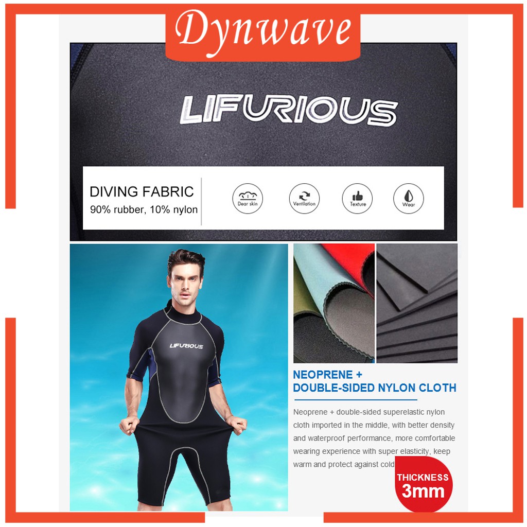 Bộ Đồ Lặn Ngắn Tay Dày 3mm Thời Trang Mùa Hè Cho Nam