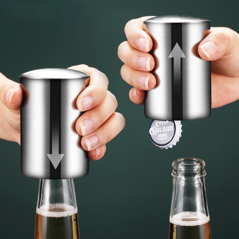 Dụng Cụ Mở Nắp Chai Tự Động Bằng Thép Không Gỉ