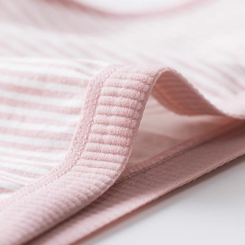 Quần lót nữ cotton viền kẻ lưng thấp co giãn tốt basic QL03