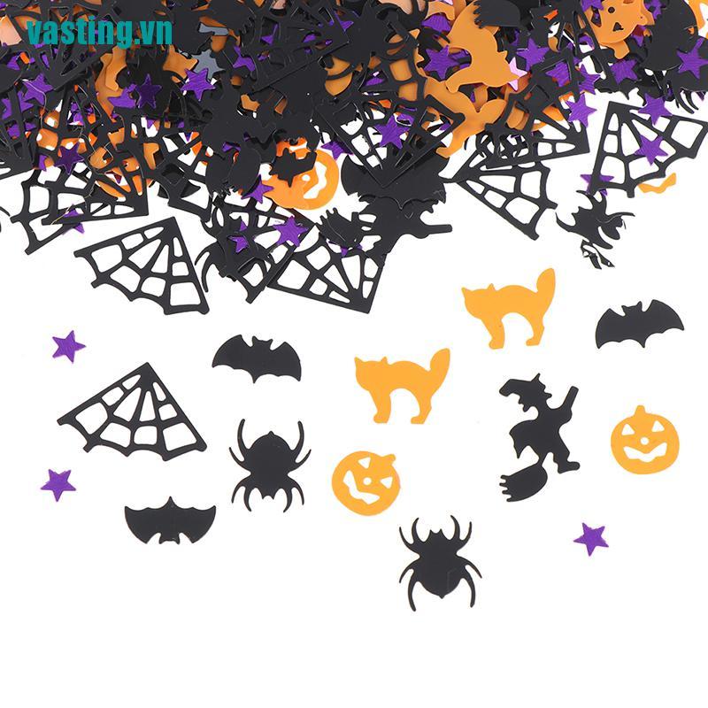 V☆15g Hoa Giấy Hình Bí Ngô Nhện Dơi Trang Trí Halloween