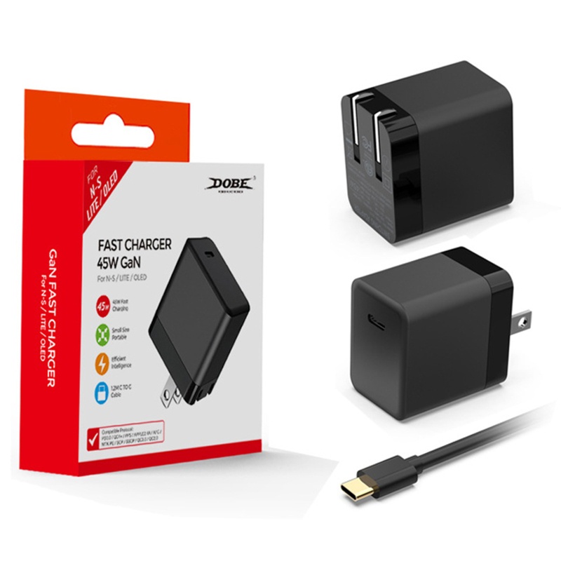 Bộ Sạc Nhanh 45W Galum Nitride NS OLED Chuyên Dụng Cho Tay Cầm Chơi Game Thông Minh