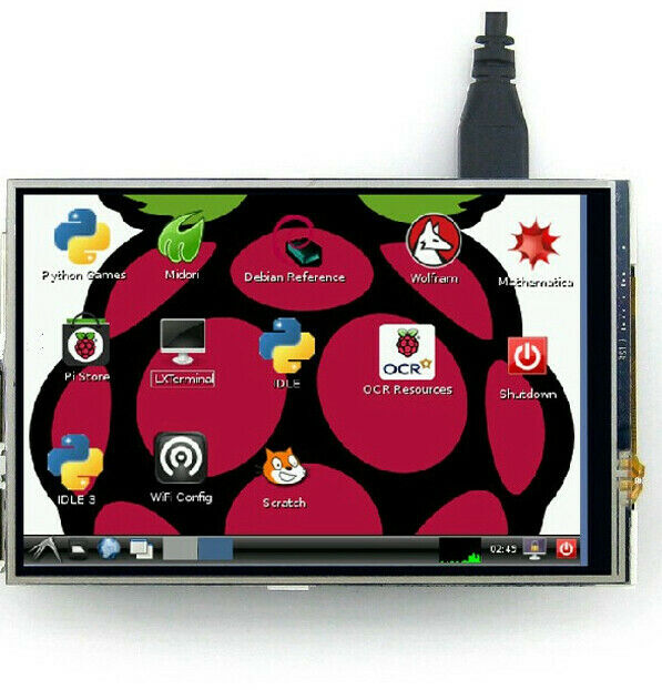 Bộ Màn Hình Cảm Ứng Lcd Tft 320x480 2 / 3 Mẫu B Cho Raspberry Pi 2 / 3 Model B For 3.5 Inch Lcd Ốp