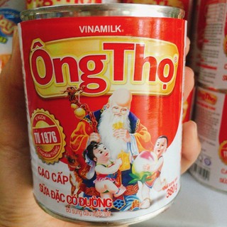 [Mẫu mới nhất] Sữa đặc có đường Ông Thọ đỏ lon 380g