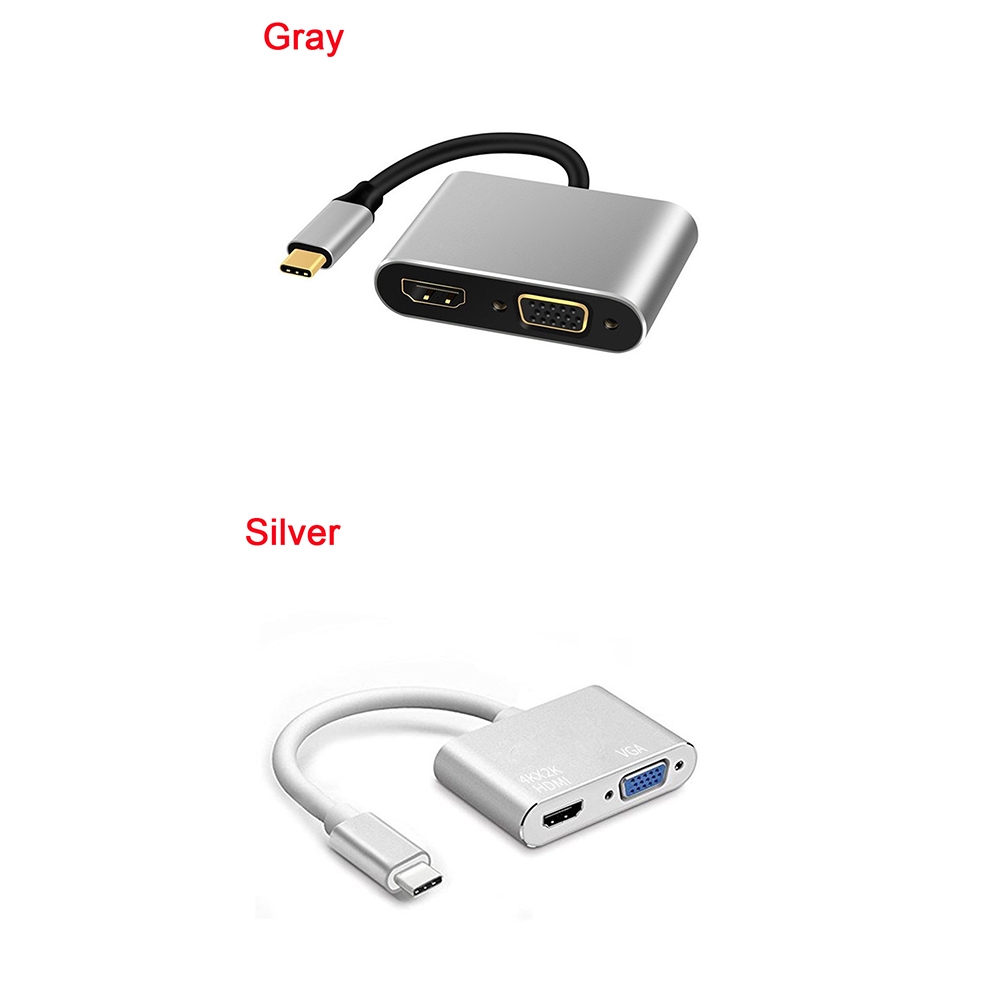 Đầu chuyển đổi Type-c sang HDMI VGA thiết kế 4 trong 1 chất lượng cao | BigBuy360 - bigbuy360.vn