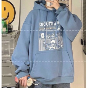 Áo hoodie nam nữ nỉ ngoại ulzzang unisex cặp đôi hàn quốc dày mịn chống nắng hình in cá tính FACLY'S