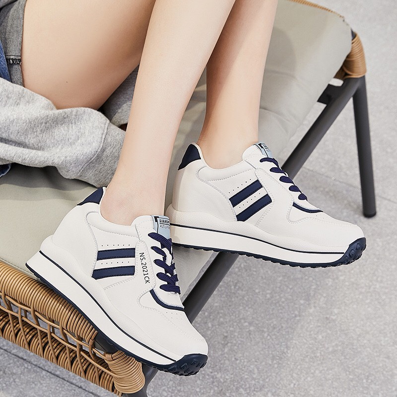 GIÀY THỂ THAO SIZE NHỎ 31 32 33 DÁNG BASIC CAO 6CM HÀNG QUẢNG CHÂU CAO CẤP
