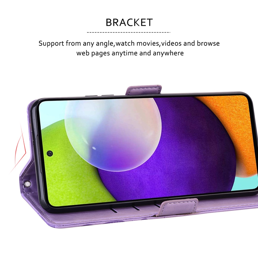 Ốp Lưng Điện Thoại Dạng Ví Da Lật Dành Cho Samsung Galaxy A14 A23 A03s A03 A04s A04 A04e A13 A12 A54 A02 M12 M23 Core