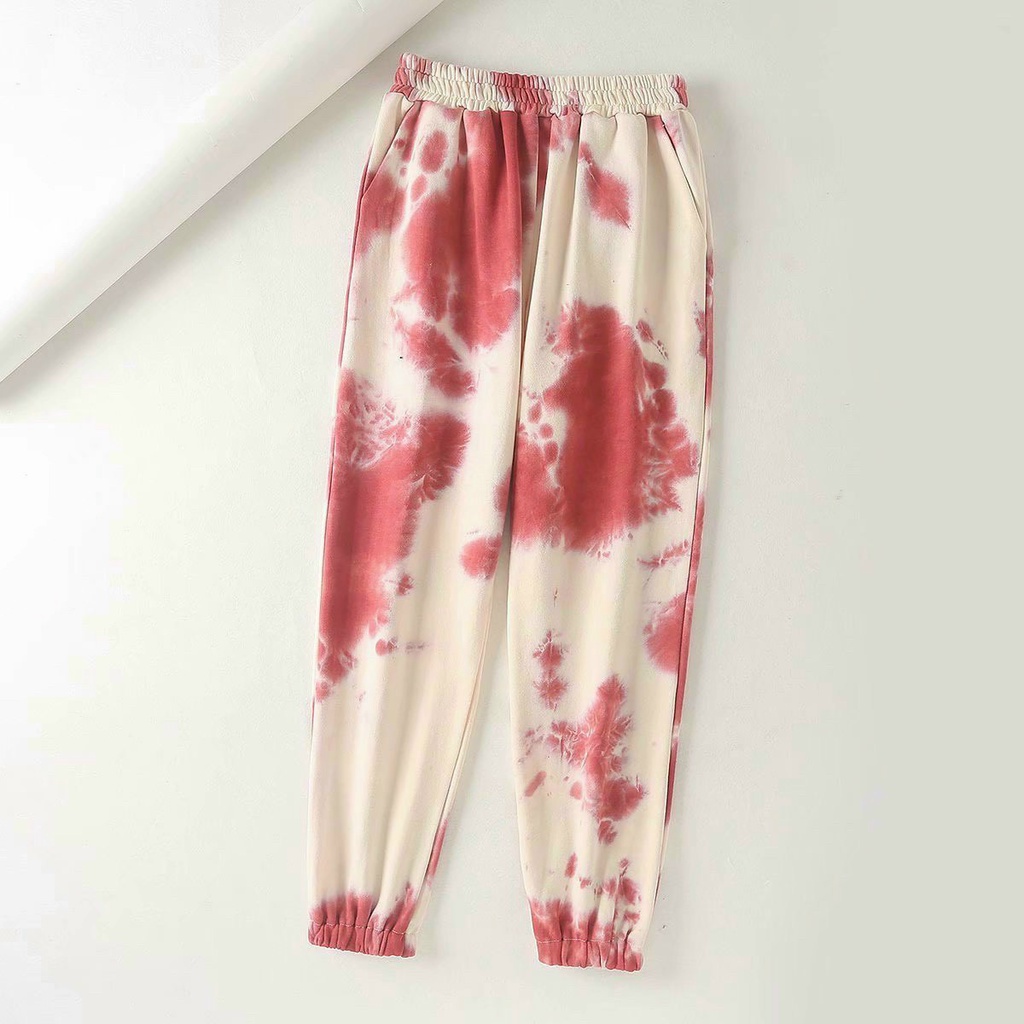 Quần Jogger Loang Unisex Nam Nữ Ống Rút 4 Màu