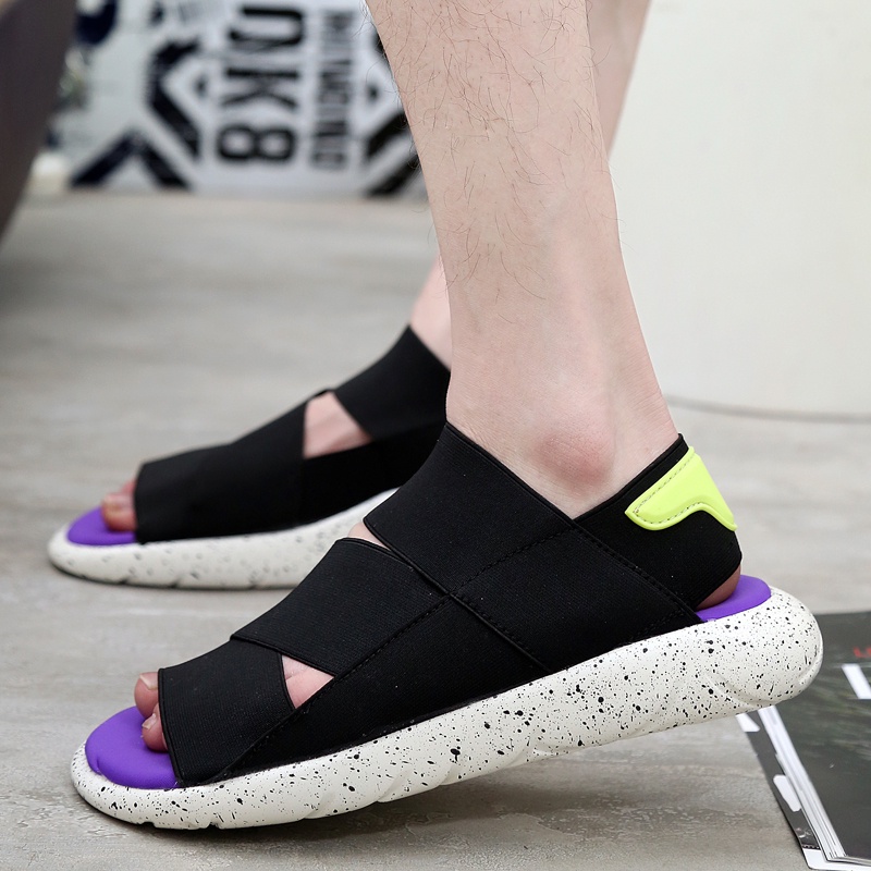 Giày Sandal Đế Phẳng Vải Bạt Phong Cách Harajuku Hàn Quốc Thời Trang Mùa Hè Dành Cho Nam Và Nữ Y3