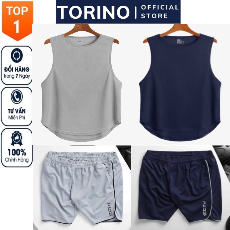 [ 𝐂𝐎𝐌𝐁𝐎 𝐄𝐂𝐇𝐓 ] Bộ Quần Áo thể thao nam, tập gym, chơi thể thao, chạy bộ, mặc ở nhà chất vải Cotton Thái co giãn