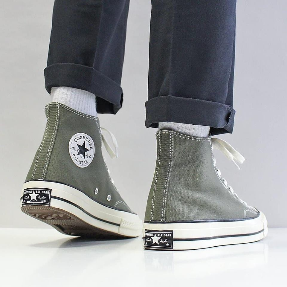 Giày Converse 1970s cao cổ vải xanh CCVX14