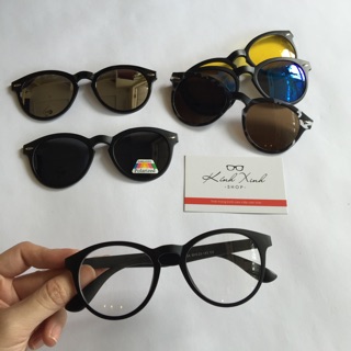 Kính CẬN - RÂM 6in1 tròng POLAROID phân cực (5 tròng râm)