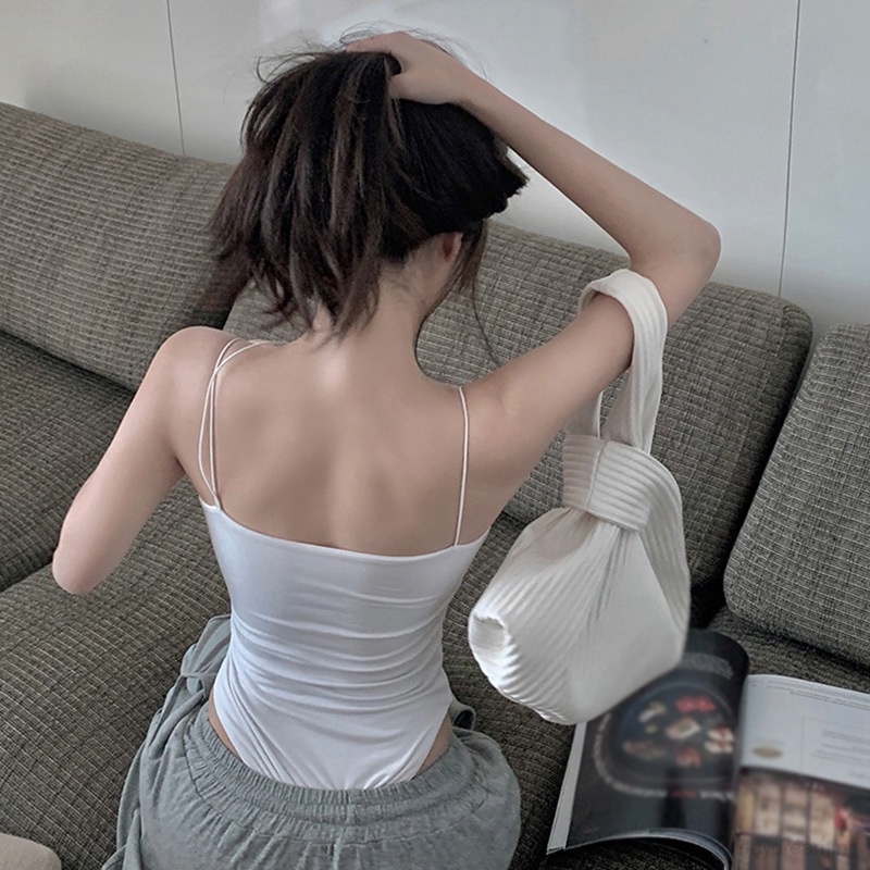 Áo Crop Top Hai Dây Màu Sắc Độc Đáo Phong Cách Hàn Quốc Thời Trang Cho Nữ