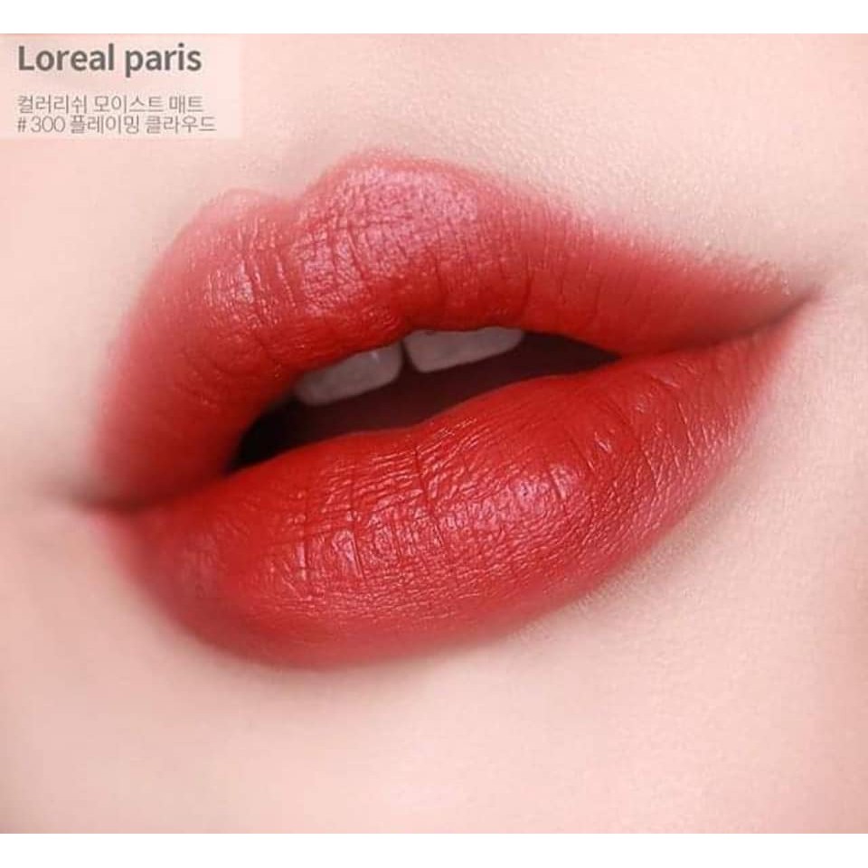 Son thỏi Loreal màu 300, lì, mịn đẹp ĐỎ ĐẤT