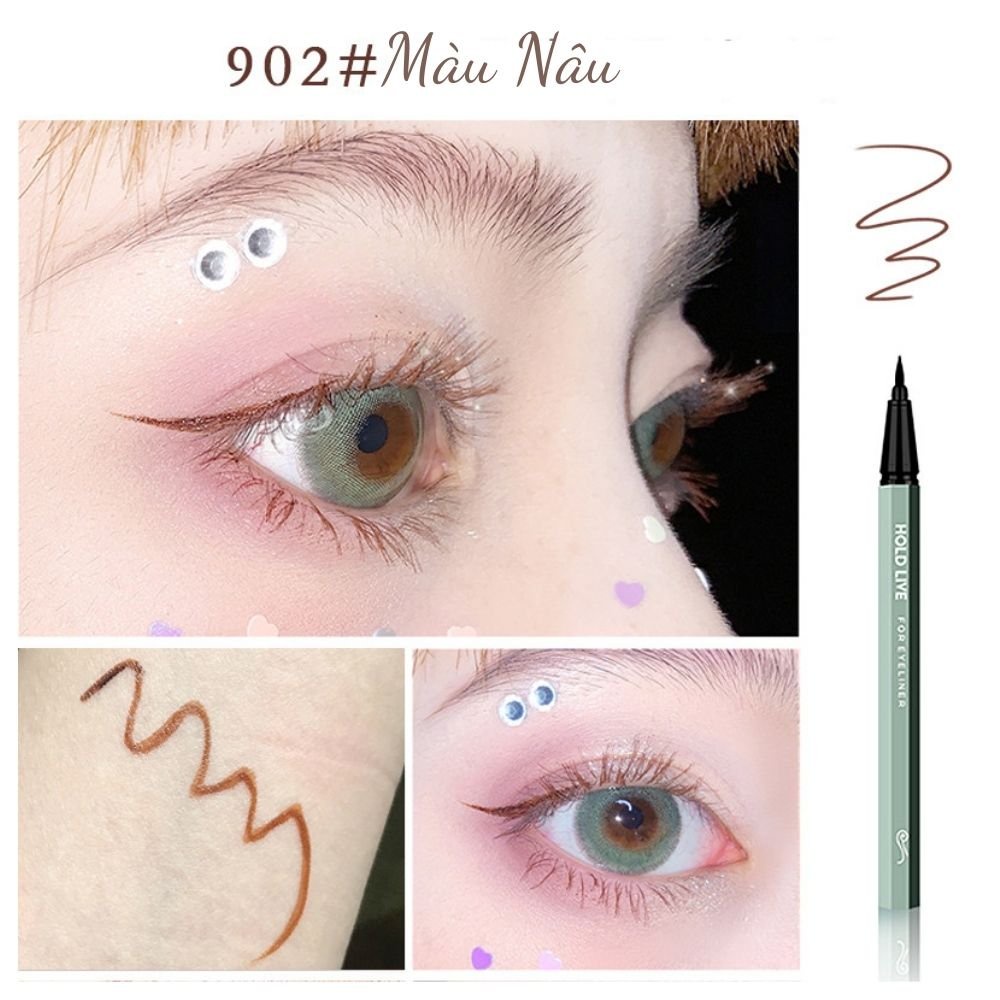 Bút Kẻ Mắt Dạ Siêu Mảnh Lâu Trôi HOLD LIVE Superfine Natural Eyeliner HL390 - HOLDLIVE