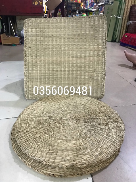 Đệm Cói ngồi tròn và cói vuông 45 x 45