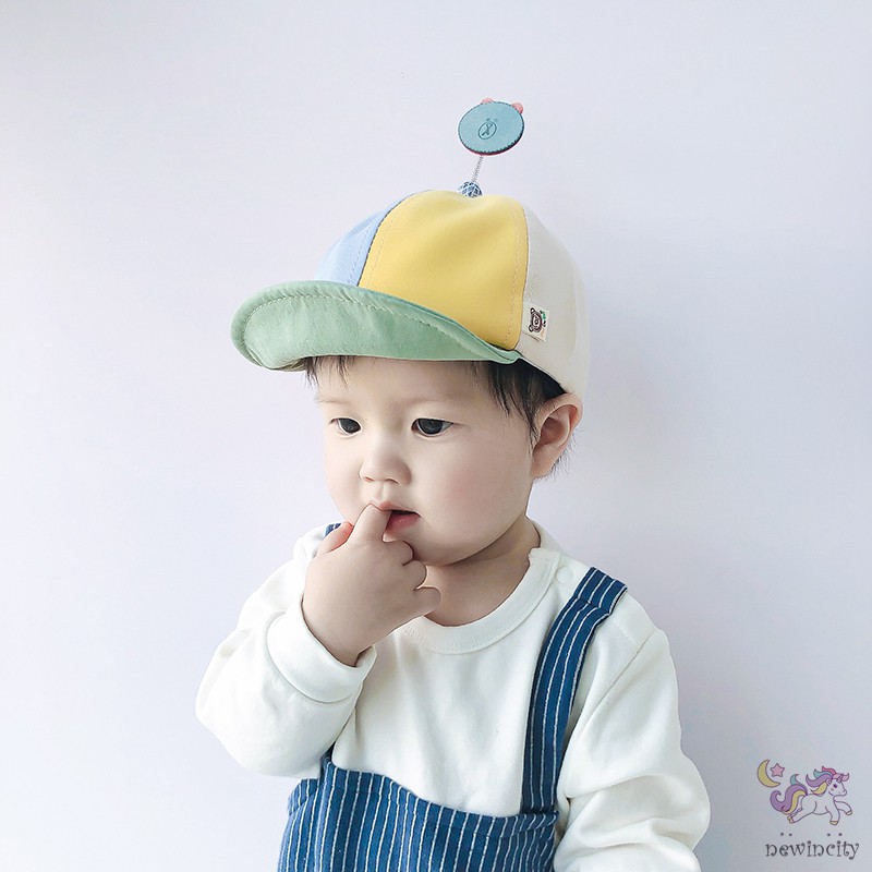 Mũ Lưỡi Trai Trẻ Em Phối Màu Đáng Yêu Thời Trang Phong Cách Hàn Quốc