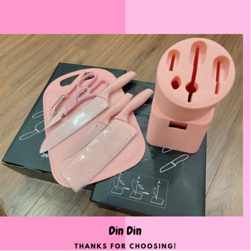 SET DAO LÚA MẠCH 7 MÓN MÀU PASTEL ( CÓ VIDEO )