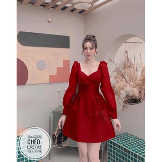 Bigsize Đầm cổ đắp chéo D696