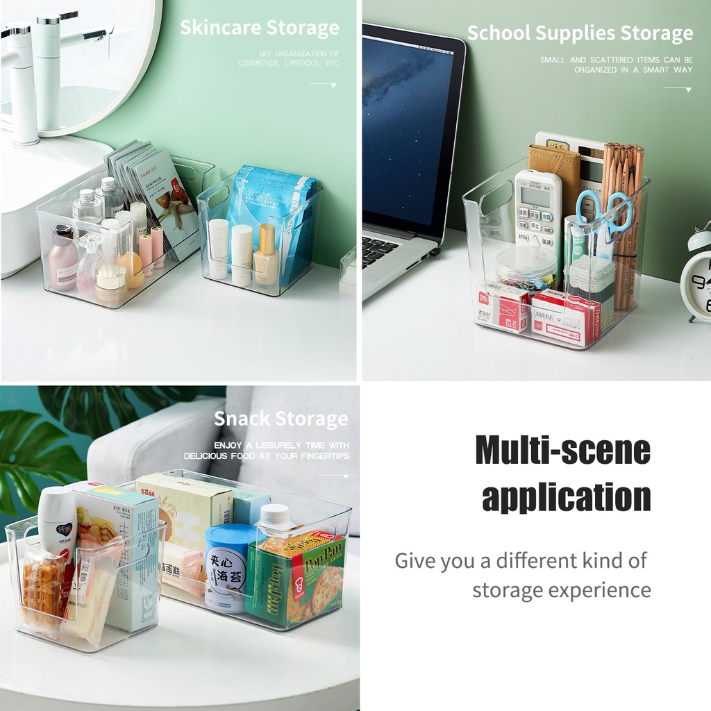 Hộp đựng JUJIAJIA bằng chất liệu PET trong suốt có tay cầm tiện dụng