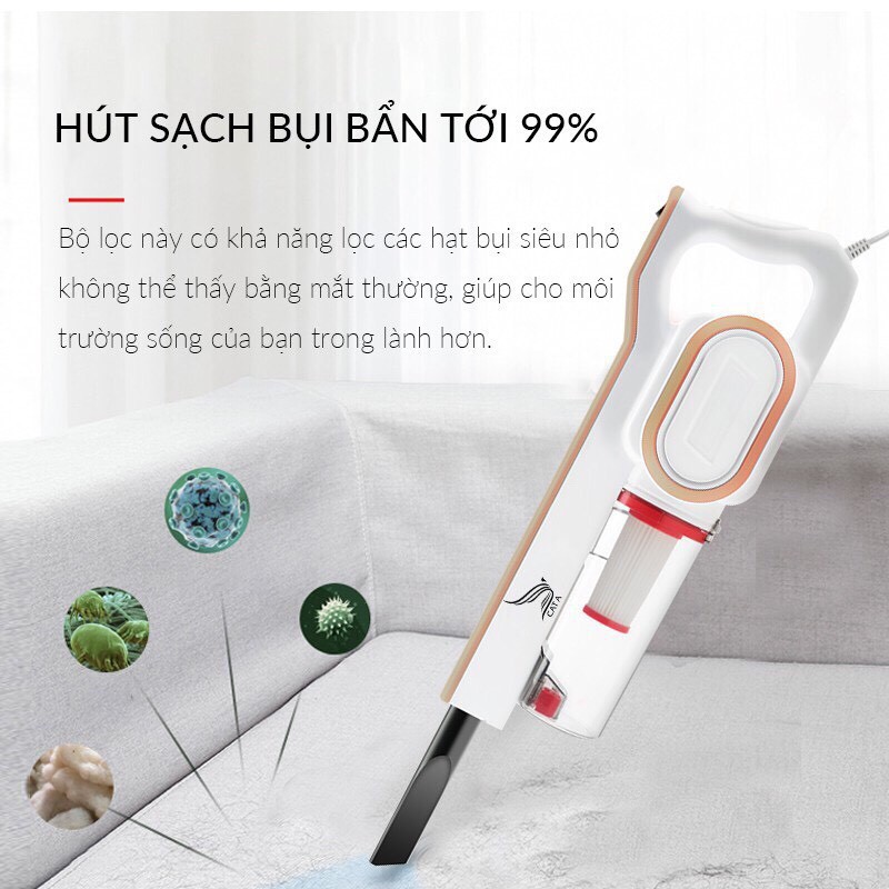 Máy hút bụi cầm tay gia đình CÁT Á 2 trong 1 công suất 600W BT21 | BigBuy360 - bigbuy360.vn